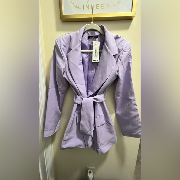 NWT LILAC OBI TIE WAIST TAILORED BLAZER - Picture 1 of 5